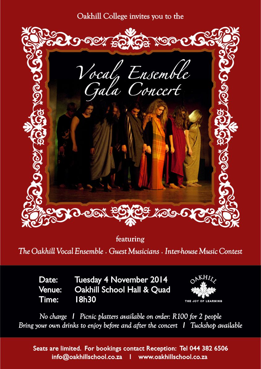 College Vocal Ensemble Gala Concert-red