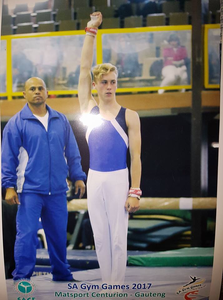 Liam Hendrickx placed 8th in SA Gymnastics in Gauteng
