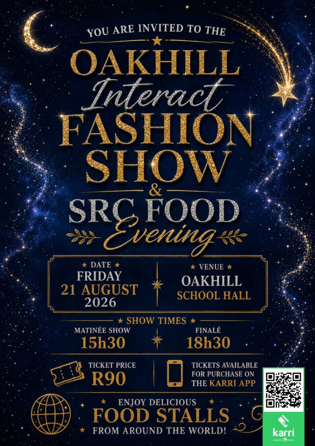 Interact Fashion Show Poster with QR Code