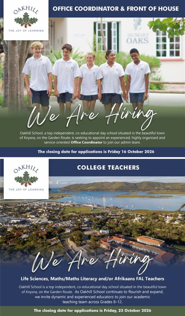 Vacancies - Teachers & Front of House
